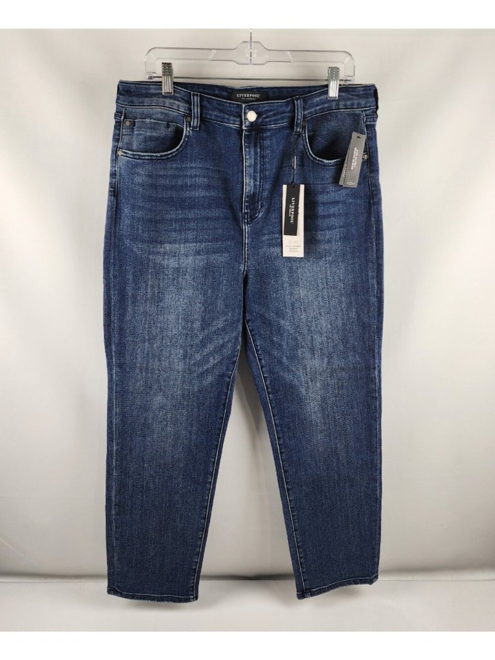 Liverpool Jeans Women 14/32 Dickenson Blue Non-Skinny Skinny Hi Rise (32x27) NWT